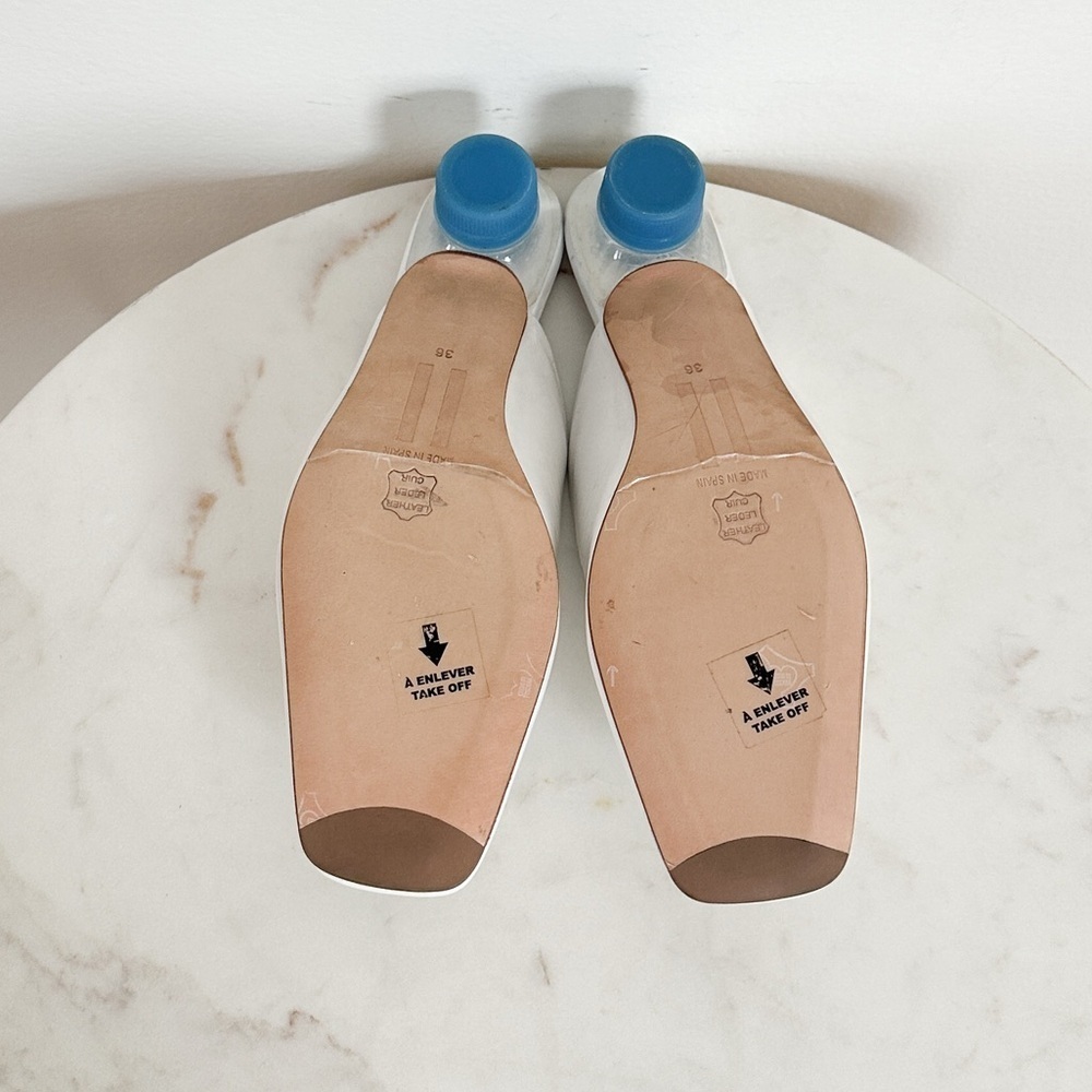 NEW Miista Karolina Blue Bottle Cap Patent Leather Mules Size 36 EU 5.5 US - Picture 9 of 9